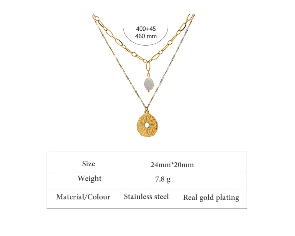 Ocean Star Layered Pendant Necklace