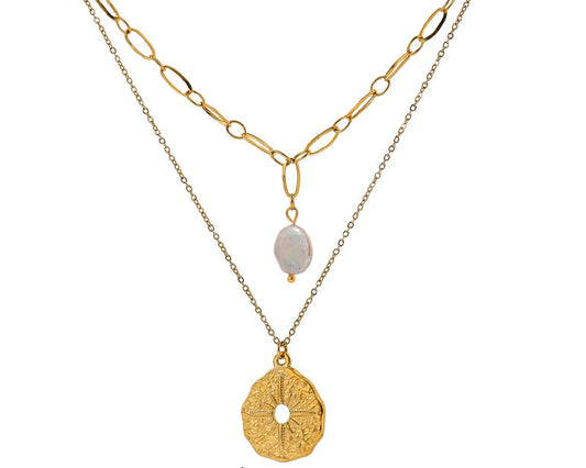 Ocean Star Layered Pendant Necklace