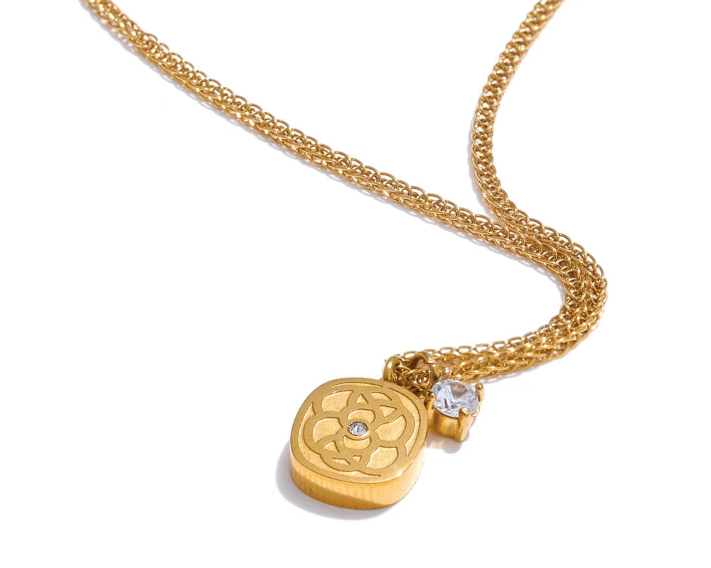 Flower Charm Necklace