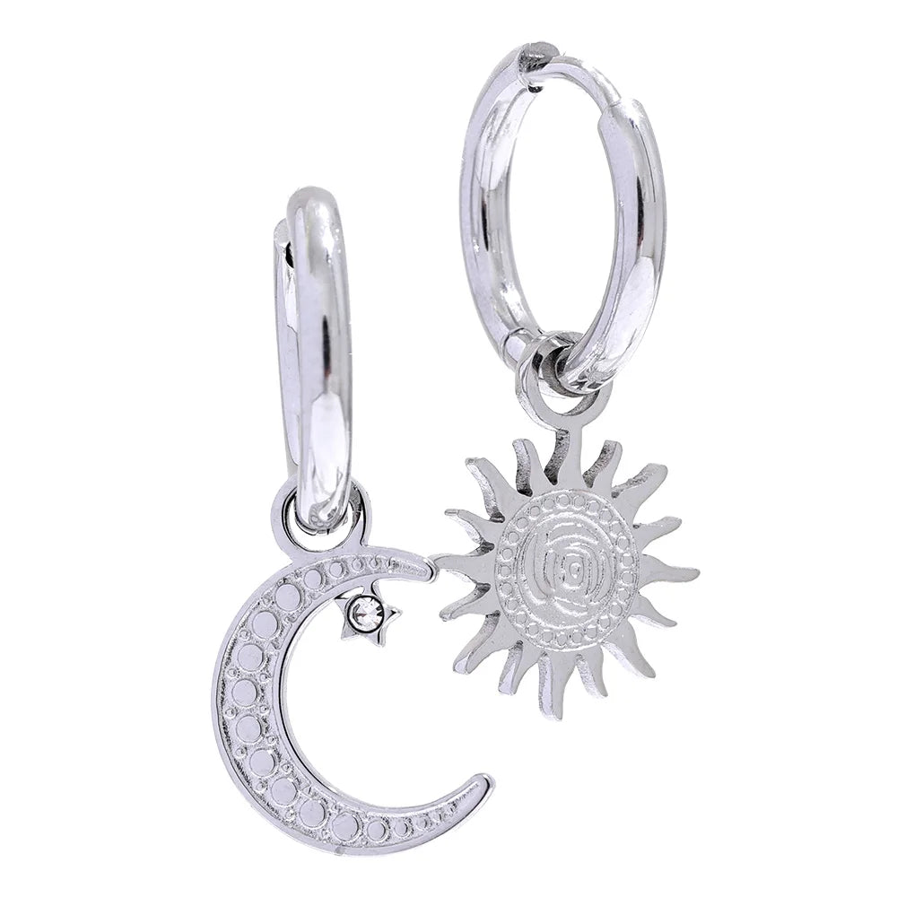 Star Moon Earrings