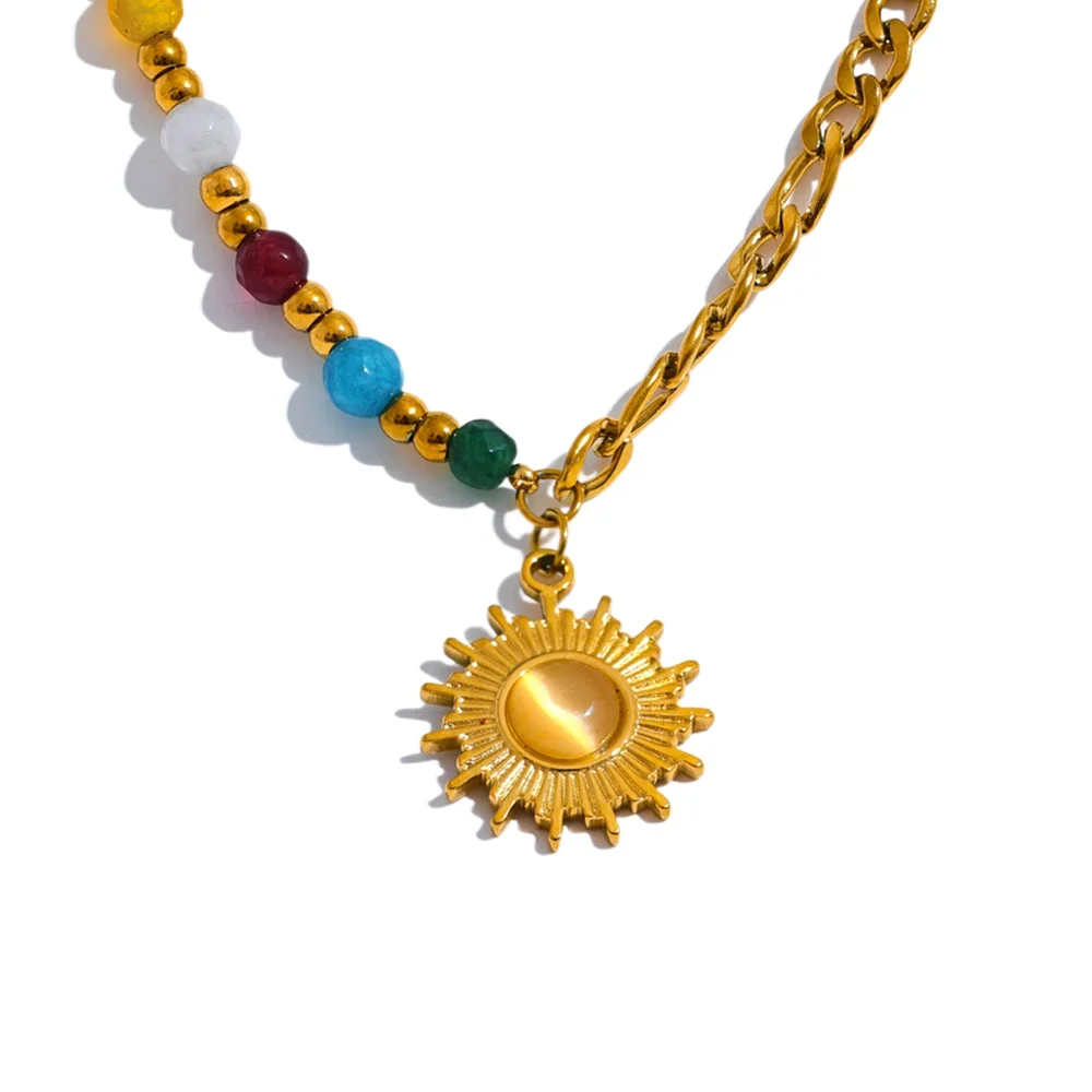 Sunburst Gemstone Pendant