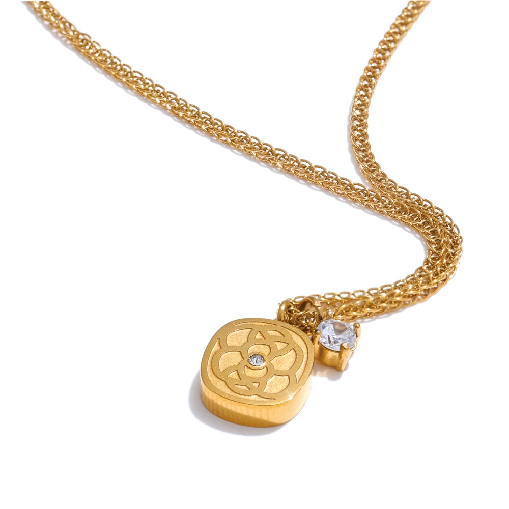 Flower Charm Necklace